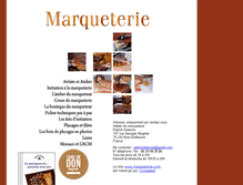 Tablet Screenshot of marquetterie.com